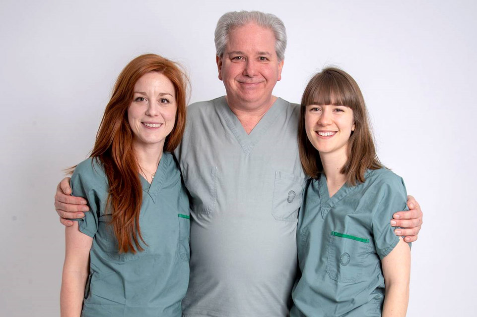 Doctor and two nurses
