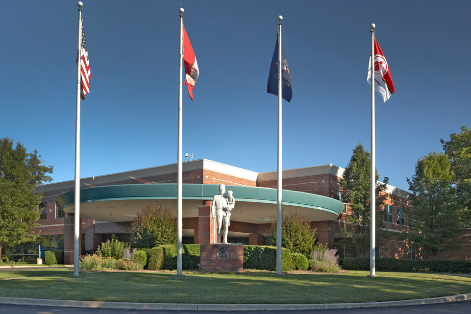 Extérieur du bâtiment du centre médical d’Erie