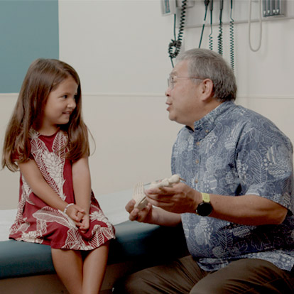 female patient and physician