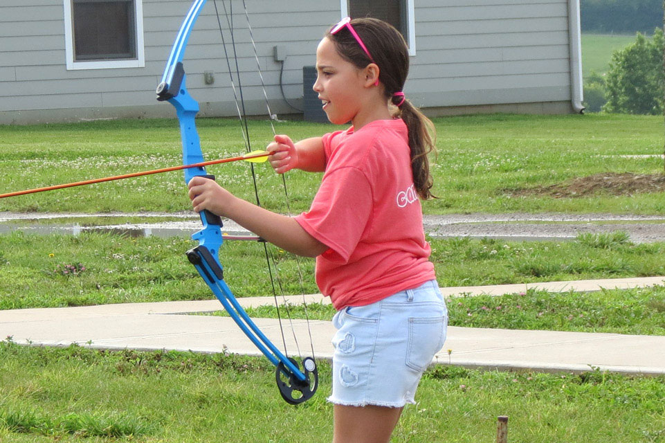 patient with bow and arrow