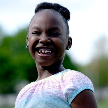 un patient souriant