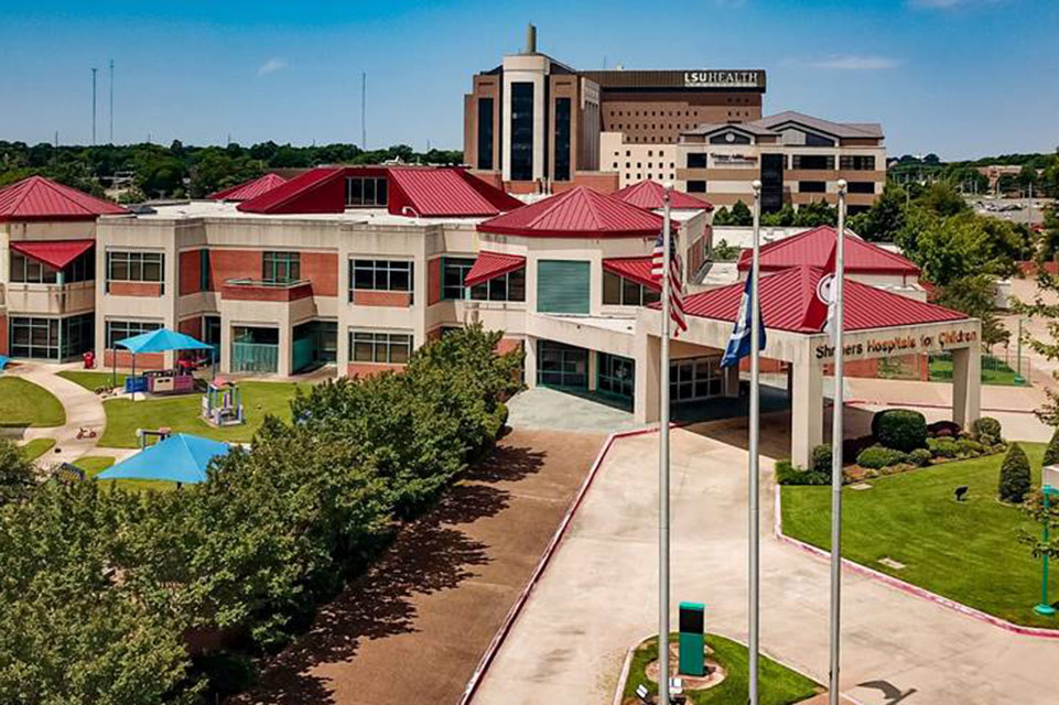 exterior del hospital de Shreveport