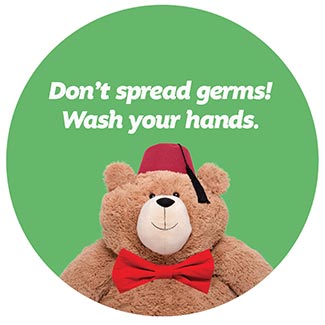 Fezzy handwashing graphic