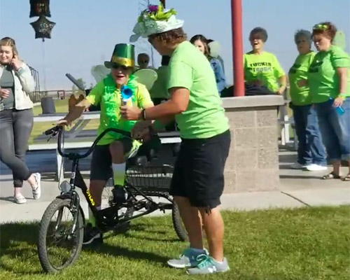 Participantes de la caminat