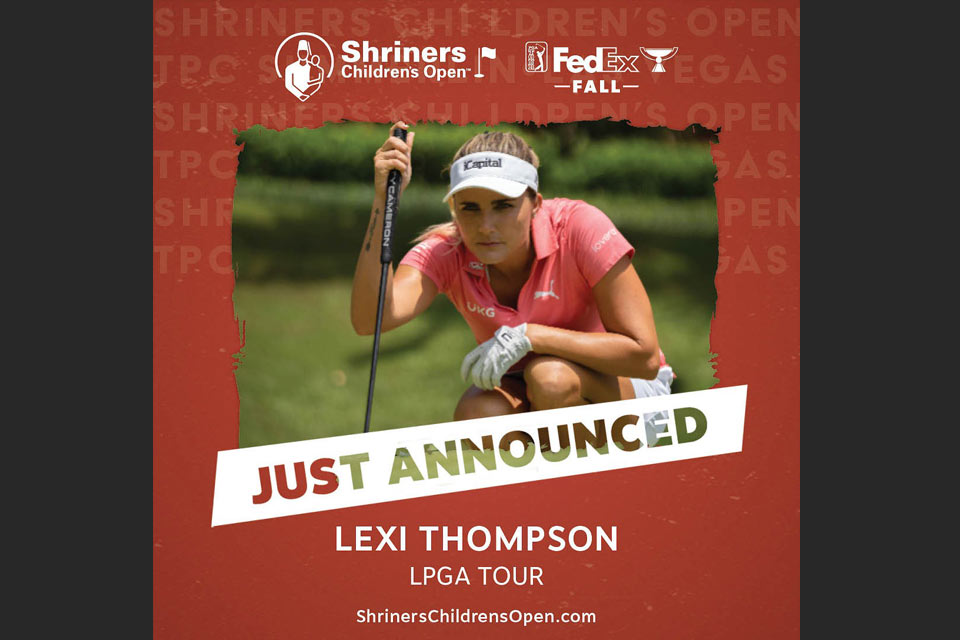 shriners children';s open logo, fedex cup logo, just announced: Lexi Thompson LPGA Tour, ShrinersChildrensOpen.com