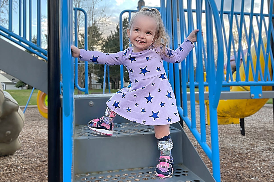 female patient on playground