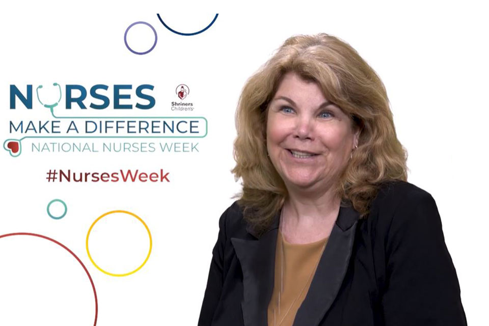 Beverly Bokovitz headshot with Nurses Week logo in background