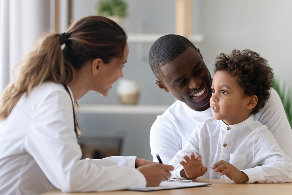 un paciente, padre y médico