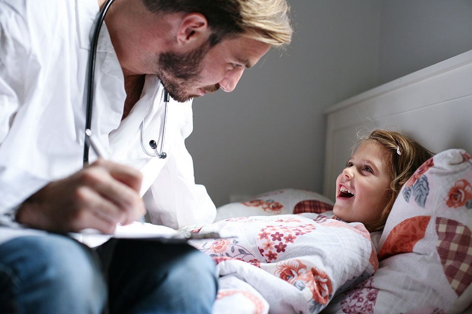 female patient and physician