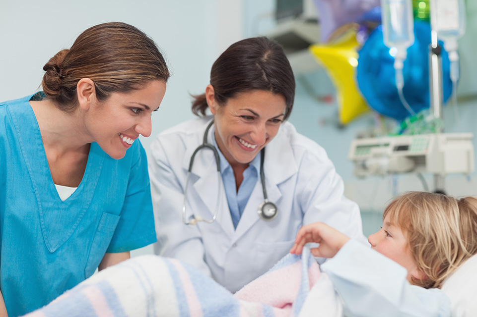 nurse, physician and patient