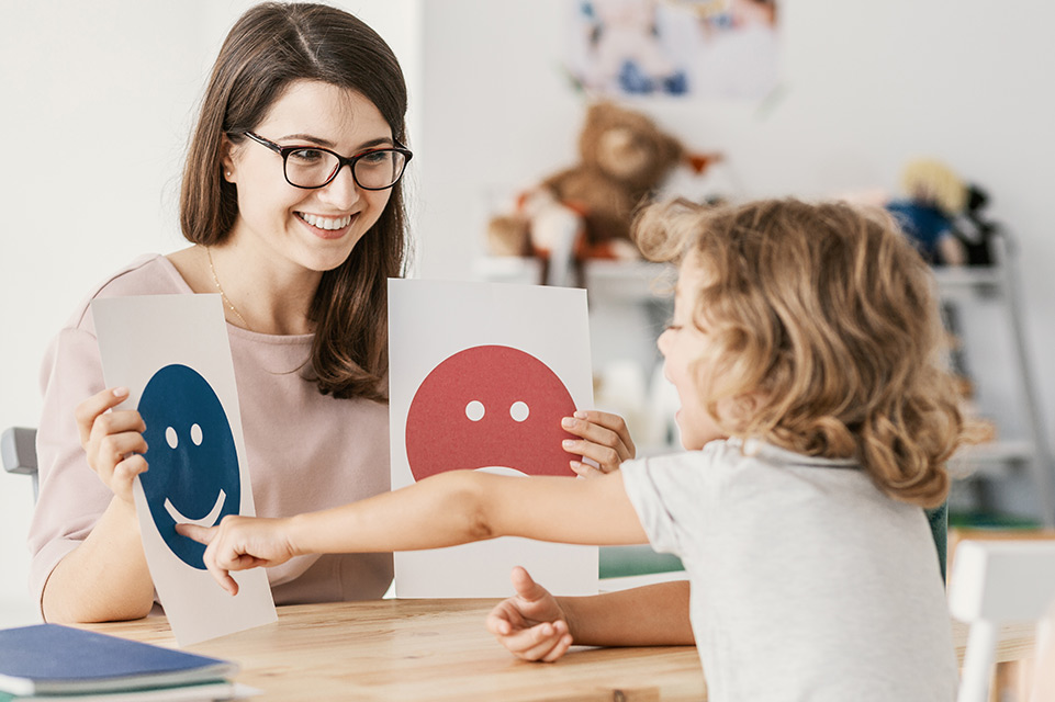 therapist working with patient