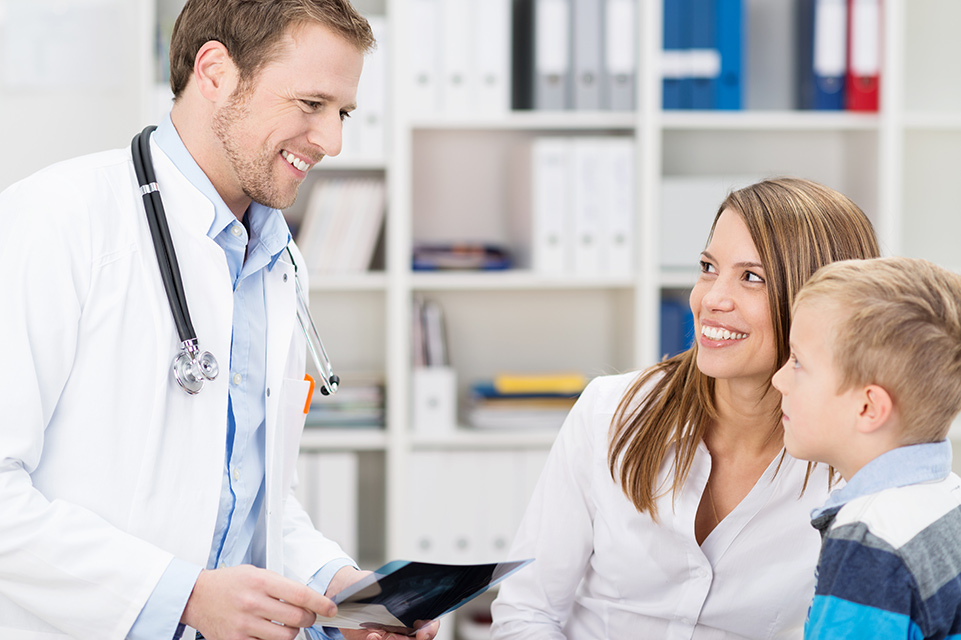 madre, paciente y médico