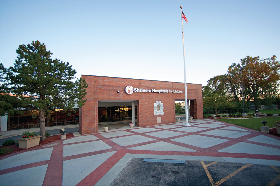 Exterior of Shriners Children's Chicago