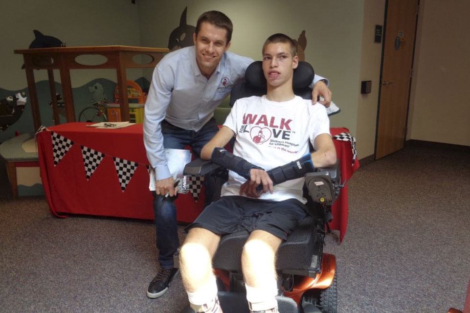 David Ragan with patient