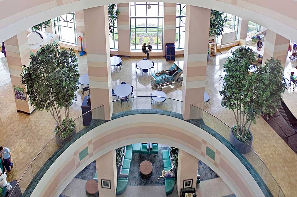 Interior of Northern California's Shriners Children's 