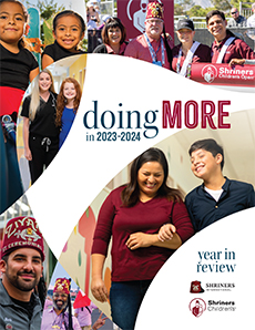 Doing More in 2023-2024 Shriners International and Shriners Children's Annual Report Cover